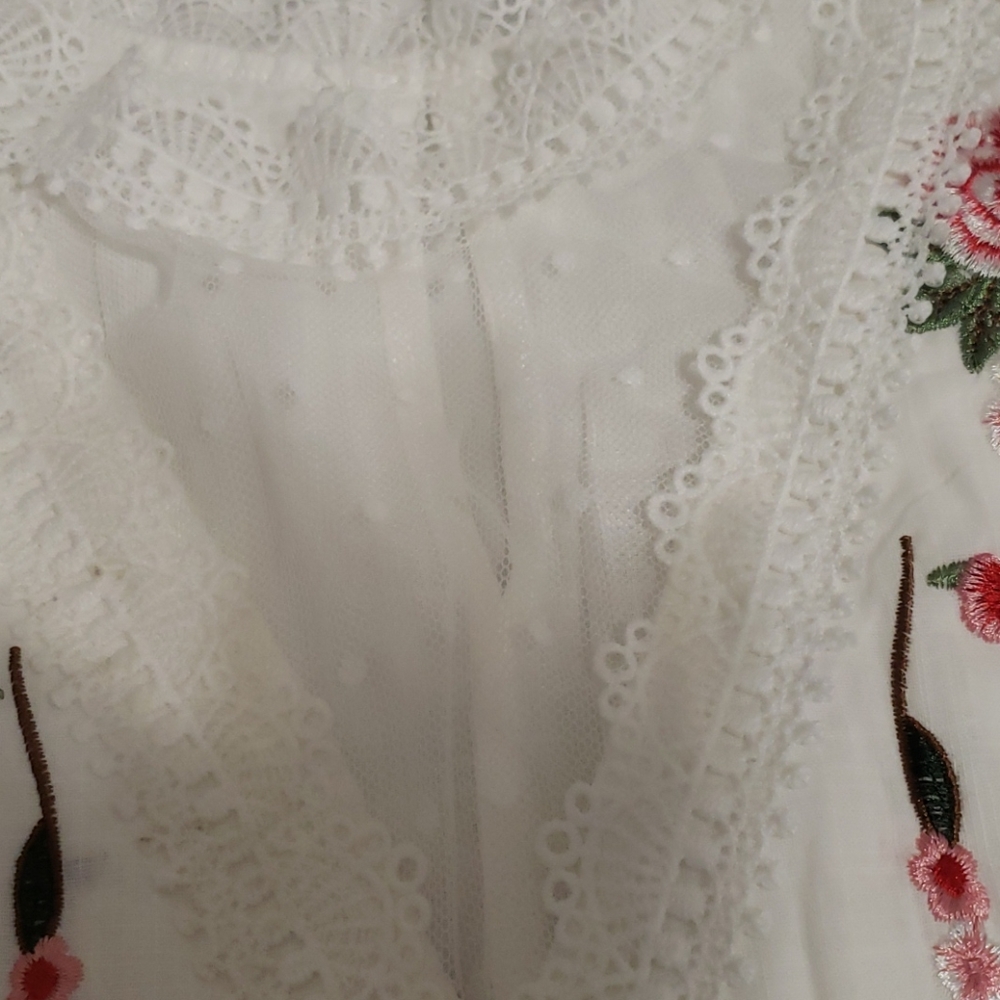 🔥New boutique embroidered babydoll top - Picture 8 of 13